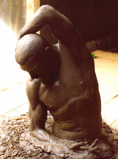 Life-Size Male Torso Sculpture